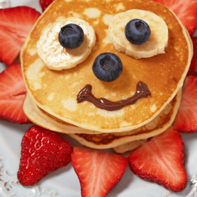 Breakfast is even more fun when camping when you have pancakes with an assortment of mix-ins!
