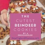 Enable the help of your child to make the cutest reindeer cookies for a kid get together