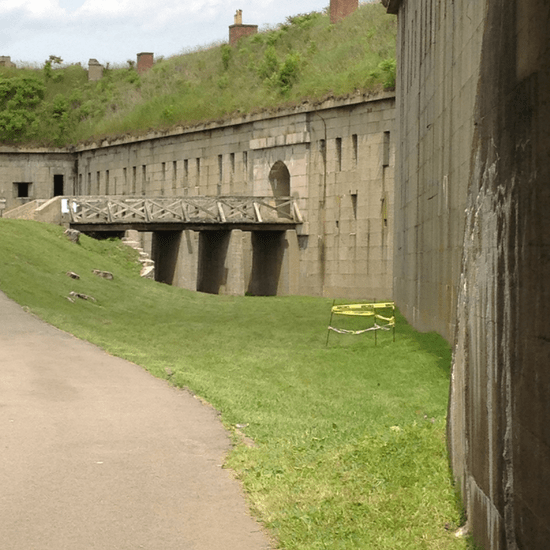 Bridge into Fort Warren - George's Island