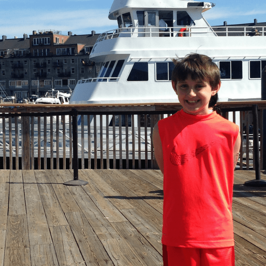 On the dock waiting for the ferry boat to George's Island