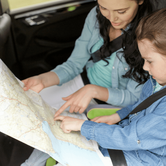 Show your kids the two points you will be traveling and let them help you decide which route to take. 