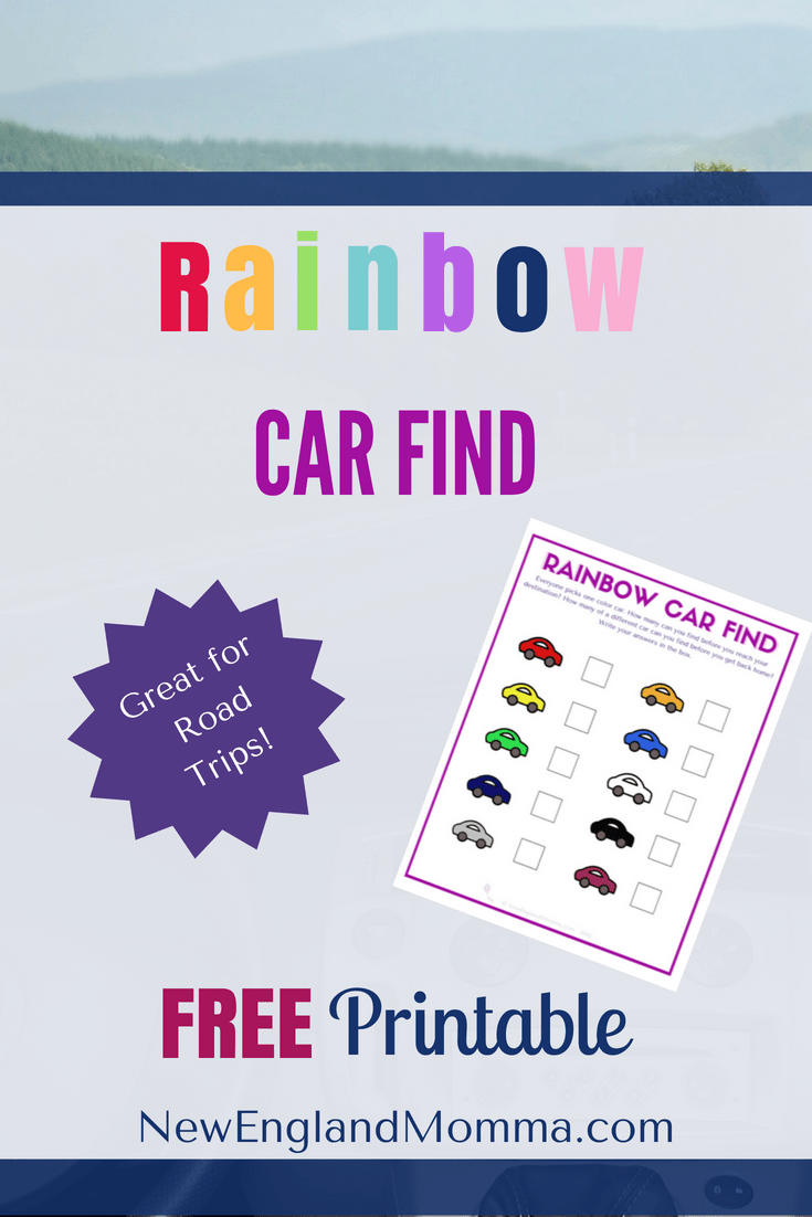 Counting cars is a fun learning game to do in the car whether it's a road trip or a trip to the grocery store. Your kids will love writing down the number of how many of each color car they see along the way!