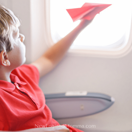 Flying with kids takes some planning to keep them happy and busy while they sit in their seat. Here are over 15 Activity Ideas! #FlyingWithKids #Travelingwithkids 