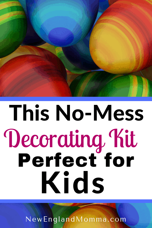 The Easter tradition of dying eggs can get messy! Then I came across this decorating kit! #eastereggs #eggdecoratingkit 