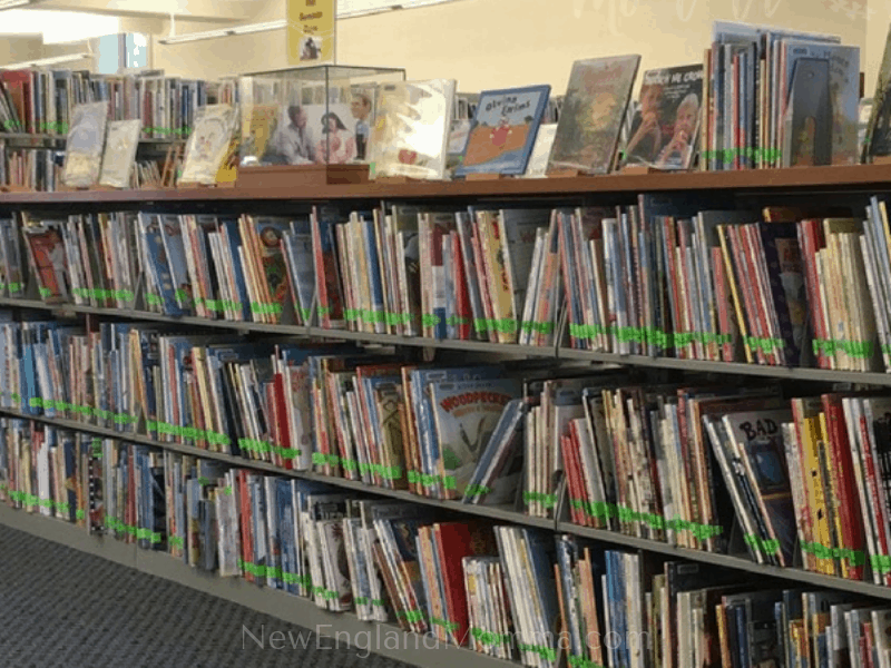 rows of books