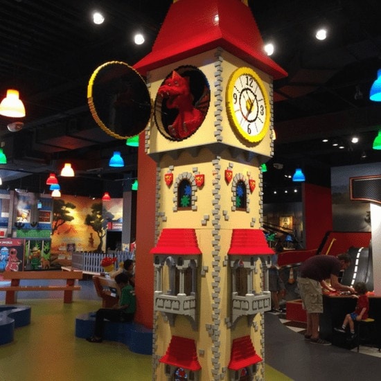 Indoors at the LEGOLAND Discovery Center in Boston 