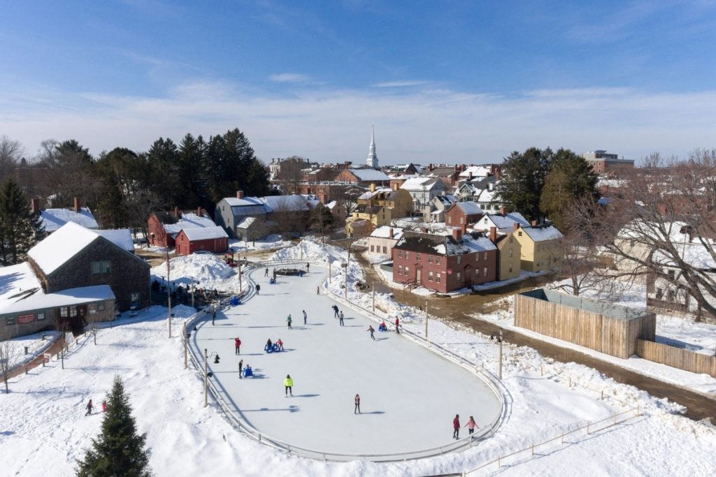 outdoor ice skating rink